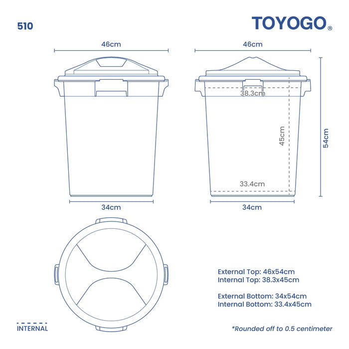 LUCKY PAIL W LID 12 GAL (510)