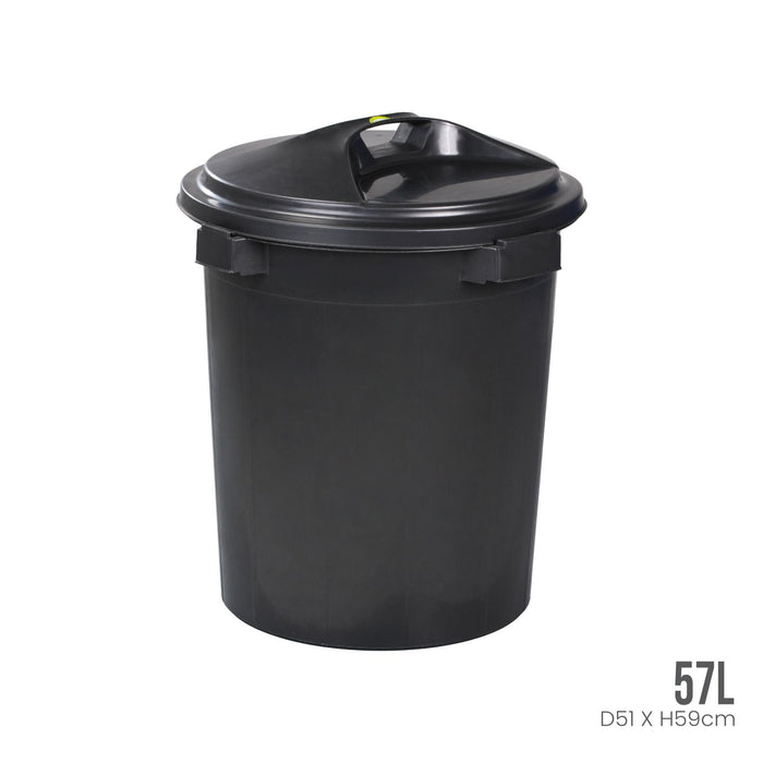 LUCKY PAIL W LID 15 GAL (512-BLK)