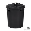 LUCKY PAIL W LID 25 GAL (518-BLK)