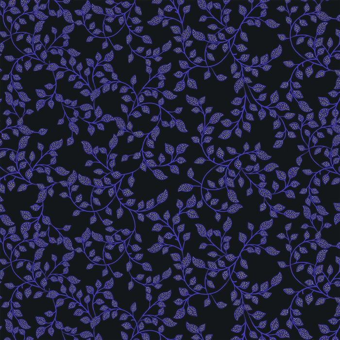 Luminous - Mini Dotted Leaves Metallic - CM2989-BLACK