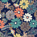 Majestic Garden - Fanciful Floral Navy - 15257M-56