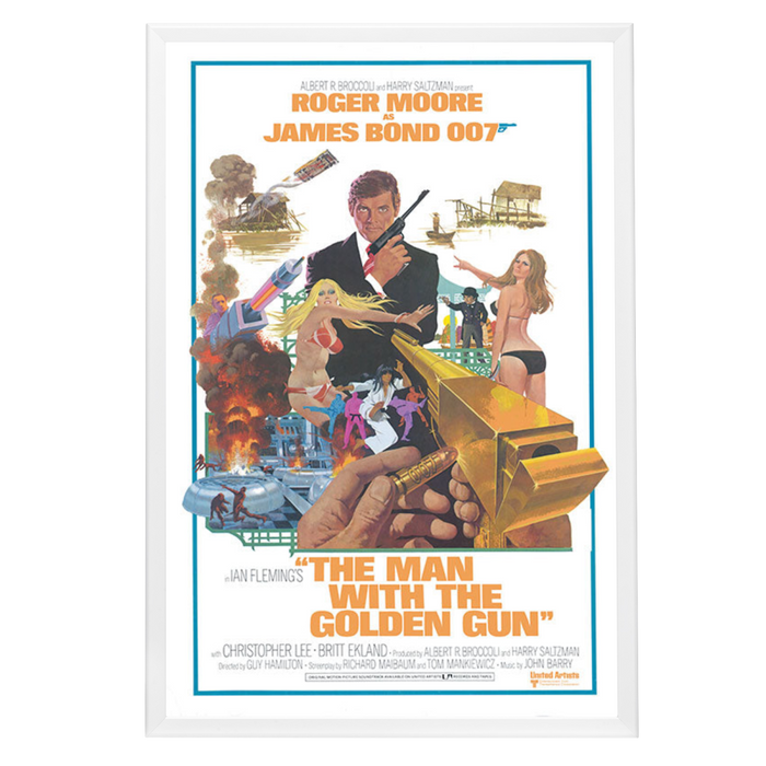 "Man With The Golden Gun" (1974) Framed Movie Poster