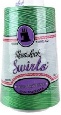 Maxi-Lock Ploy Variegated 50wt Thread 3000yds - Mint Julep - ML53V-M54