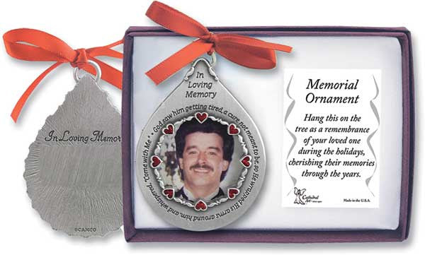 Memorial Teardrop Ornament-Male