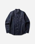 Wrangler 27Mw Indigo Raw Indigo Raw Shirts Longsleeve Shirt F112386976 Indigo Raw