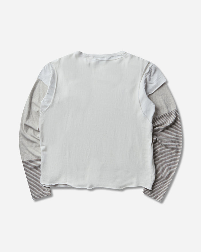 Protocol Index Layered Patch Long Sleeve Ivory T-Shirts Longsleeve PI26FWMT04 IVORY