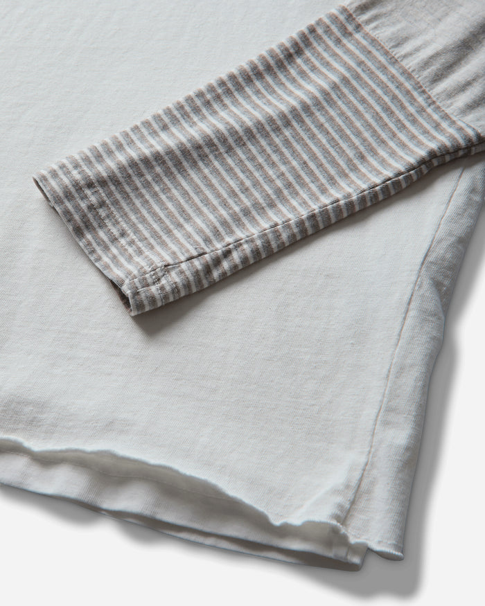 Protocol Index Layered Patch Long Sleeve Ivory T-Shirts Longsleeve PI26FWMT04 IVORY