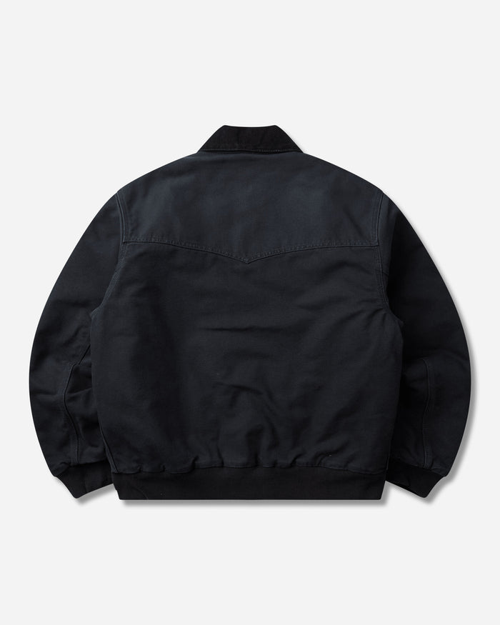 Carhartt WIP Og Santa Fe Jacket Black/Black Stone Coats and Jackets Jackets I037056 00E4O