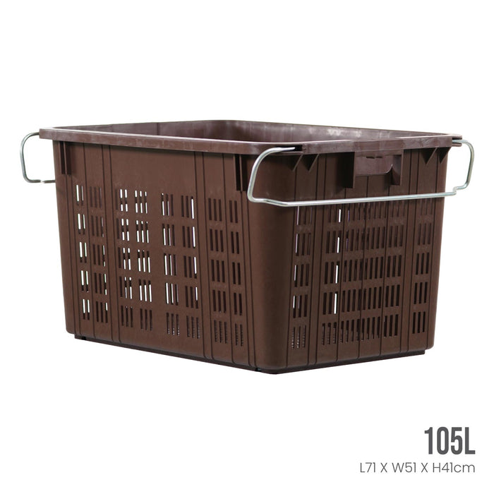 METAL HANDLE INDUSTRIAL BASKET (ID4720)