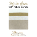 Metallic Linen - Fabric Bundle | Four 12.5” x WOF