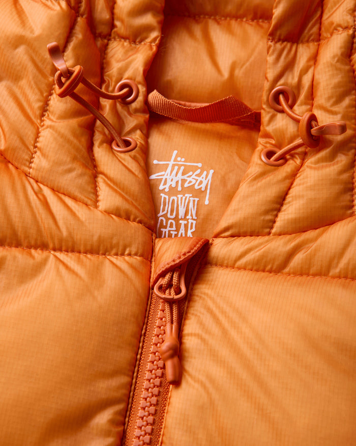 Stüssy Midweight Hooded Puffer Orange Coats and Jackets Down Jackets 115856SJ 0602