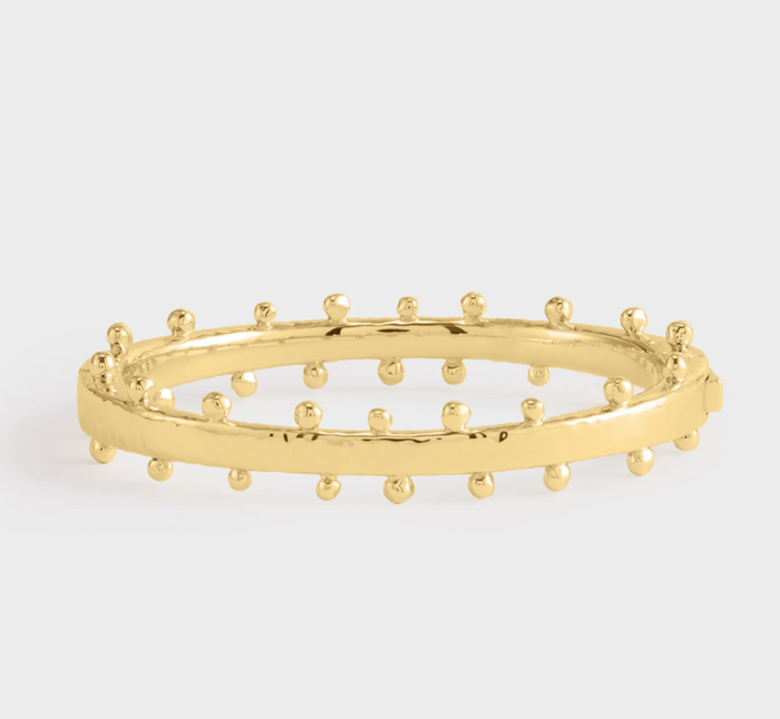 Milos Gold Hinged Bangle