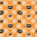 Moonlight Mischief Glow - Orange Spider and Web - 2557G-33