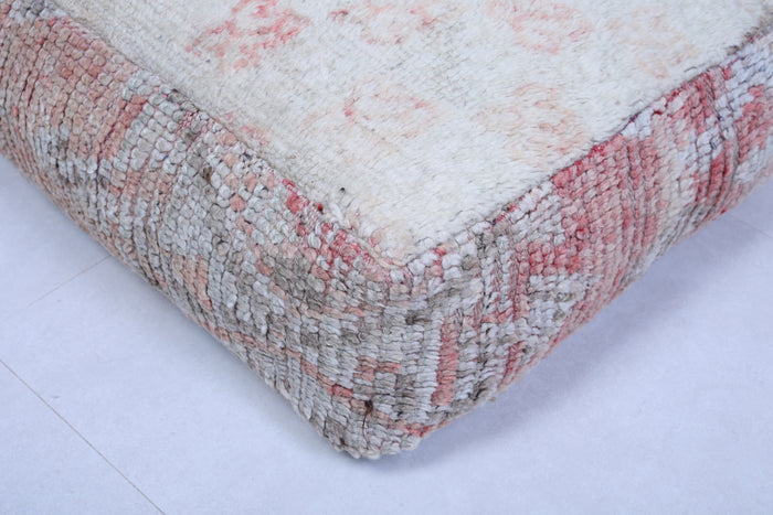 Moroccan handmade kilim ottoman old rug pouf - Moroccan kilim pouf