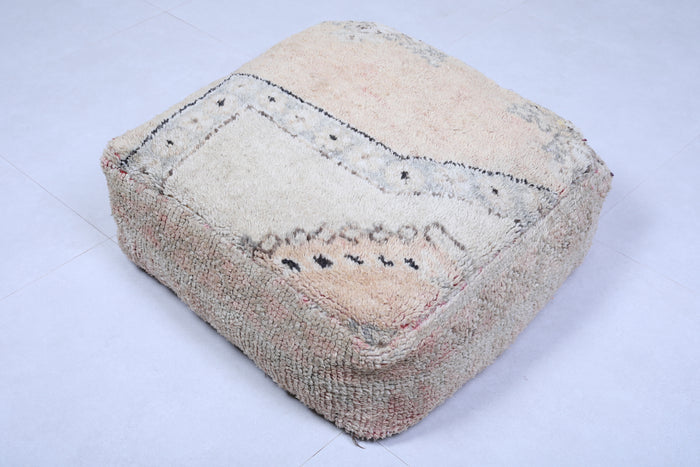 Moroccan kilim handmade ottoman old pouf - Moroccan kilim pouf