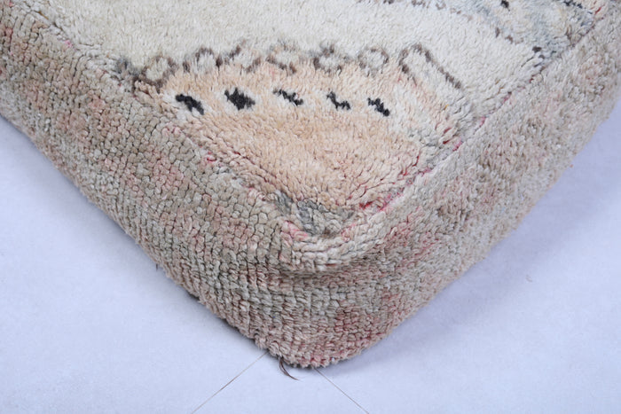 Moroccan kilim handmade ottoman old pouf - Moroccan kilim pouf