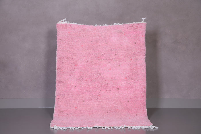 Azilal Moroccan Pink Rug - Wool Berber carpet - Custom Rug - custom moroccan rugs