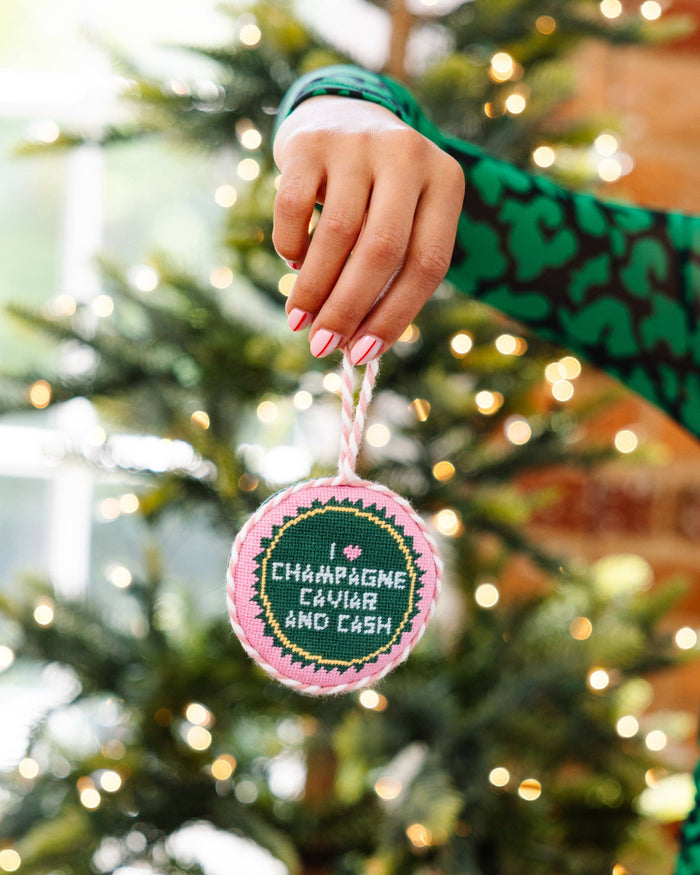 Needlepoint Ornament - Caviar Cash-[product_category]-Whatsoever Things