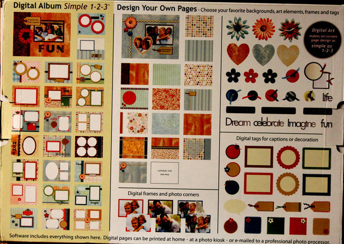 New Seasons Simple 1-2-3 Digital 8.50 x 11 Scrapbook Kit - SCRAPBOOKFARE
