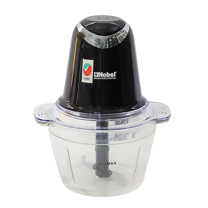 NOBEL Chopper 1 Litre Glass Bowl Plastic Body NCFP363