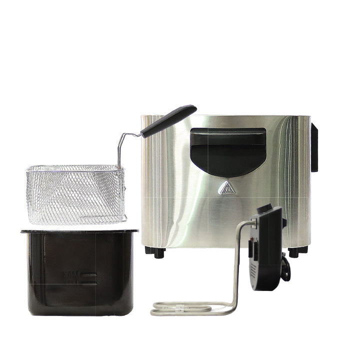 Nobel Deep Fryer 3000W 8 Ltrs Stainless Steel NDF8G