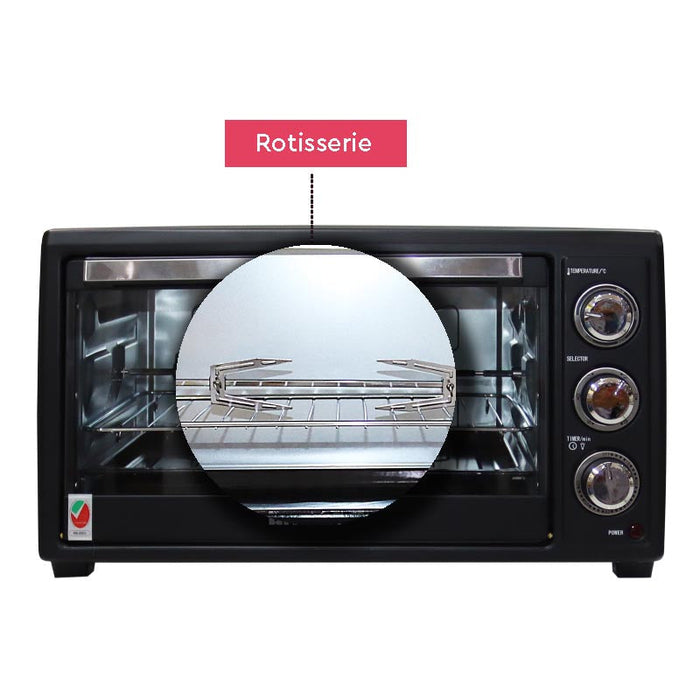 Nobel Electric Oven Black 35 Litres 1500W  NEO36