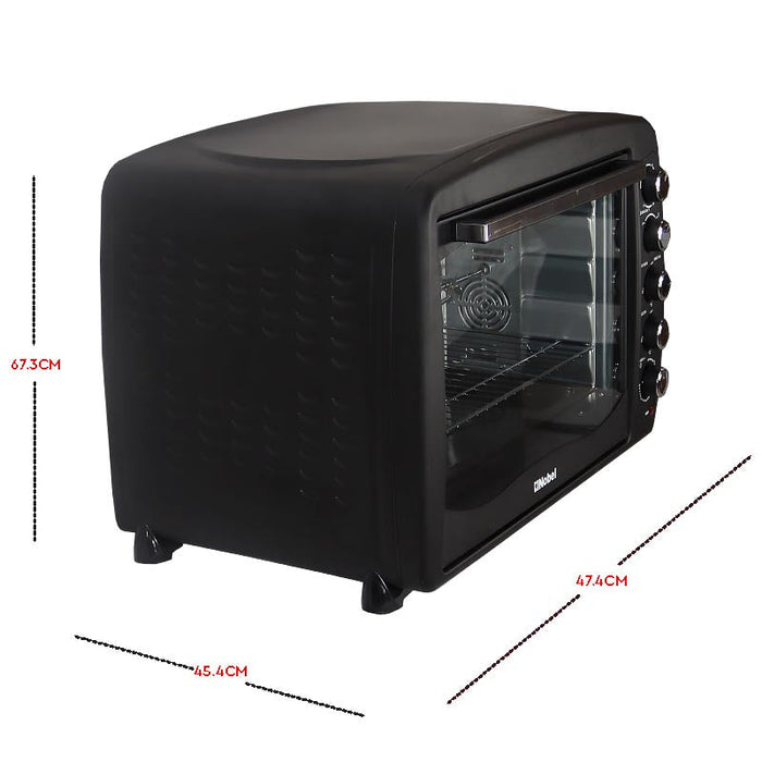 Nobel Electric Oven Black Convection Fan Rotisserie NEO100