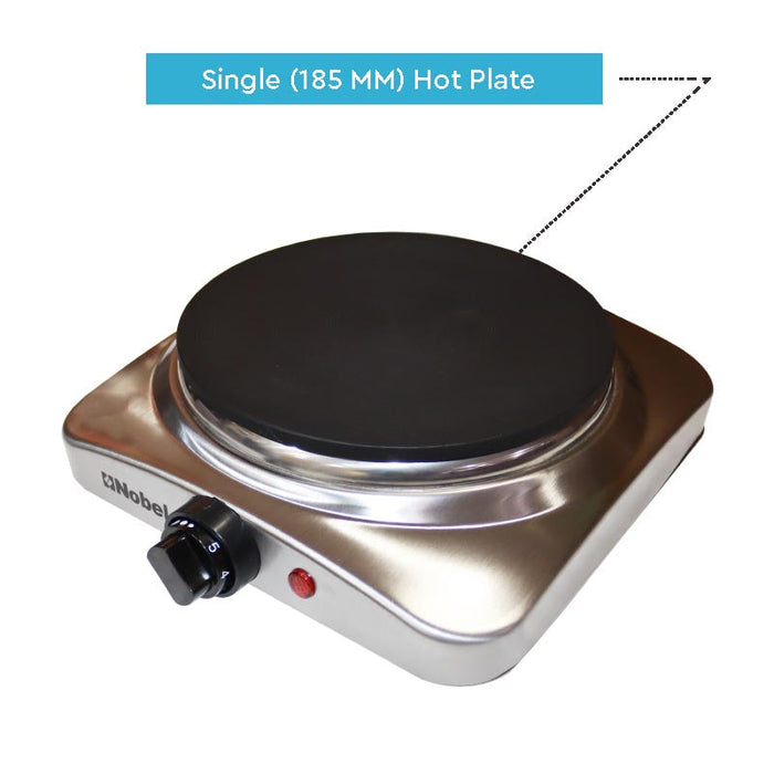 Nobel Portable Hot Plate 1000W White Color NHP401SS