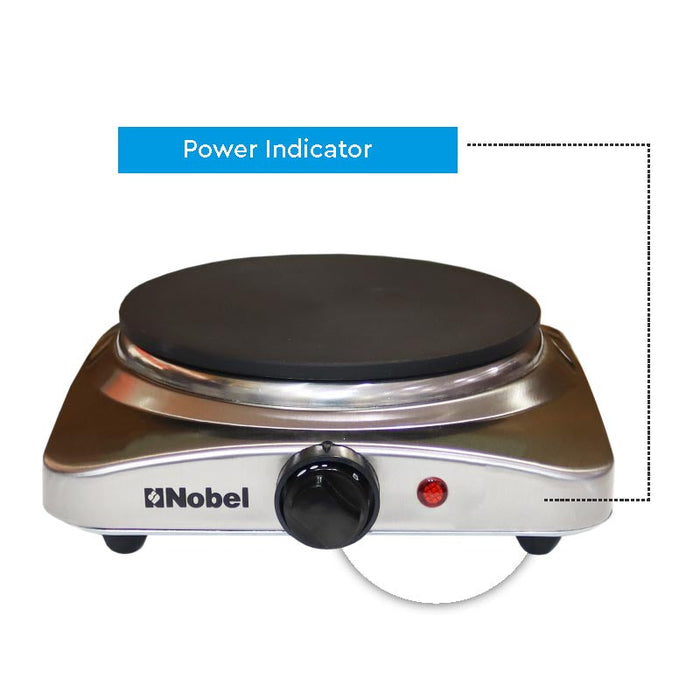 Nobel Portable Hot Plate 1000W White Color NHP401SS