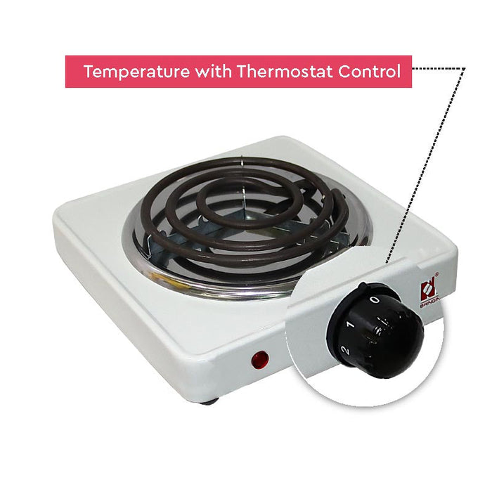 Nobel Spiral Hot Plate 1000W 5KG Silver Color NHPS001