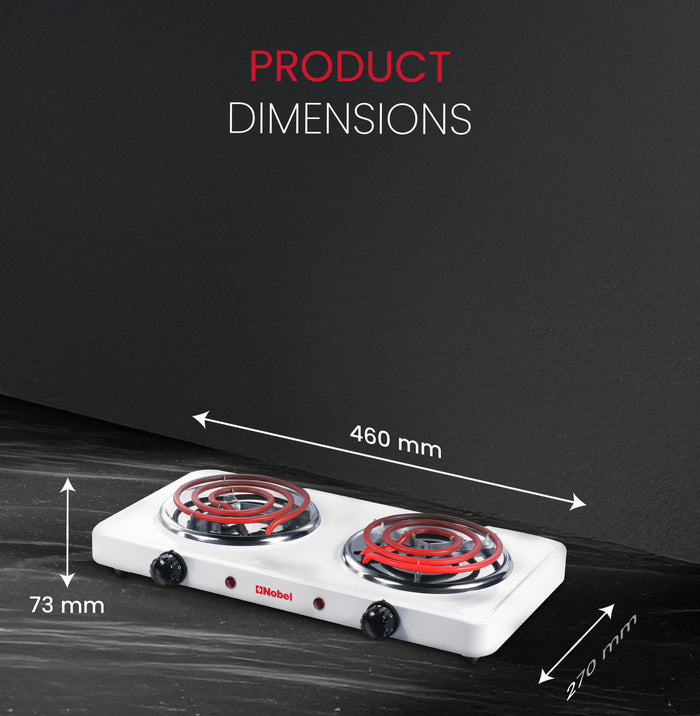 Nobel Spiral Hot Plate 10KG Silver Color NHPS002