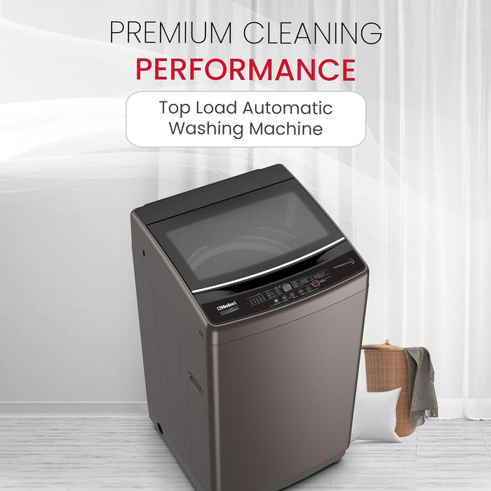 Nobel Washing Machine 10kg Capacity, Electronic Control, LED Display, 6 Programs NWM1150 Silver