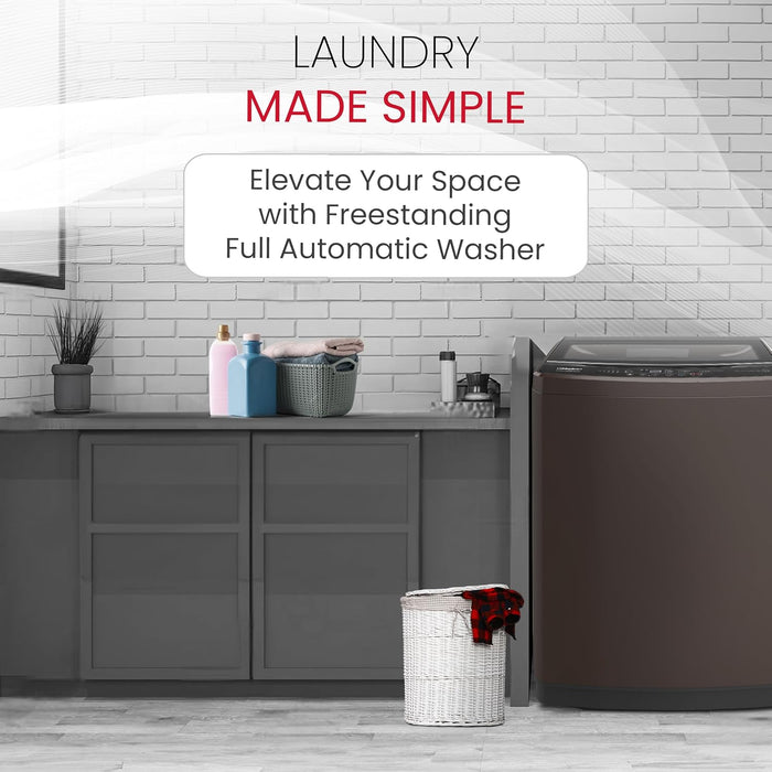 Nobel Washing Machine 10kg Capacity, Electronic Control, LED Display, 6 Programs NWM1150 Silver