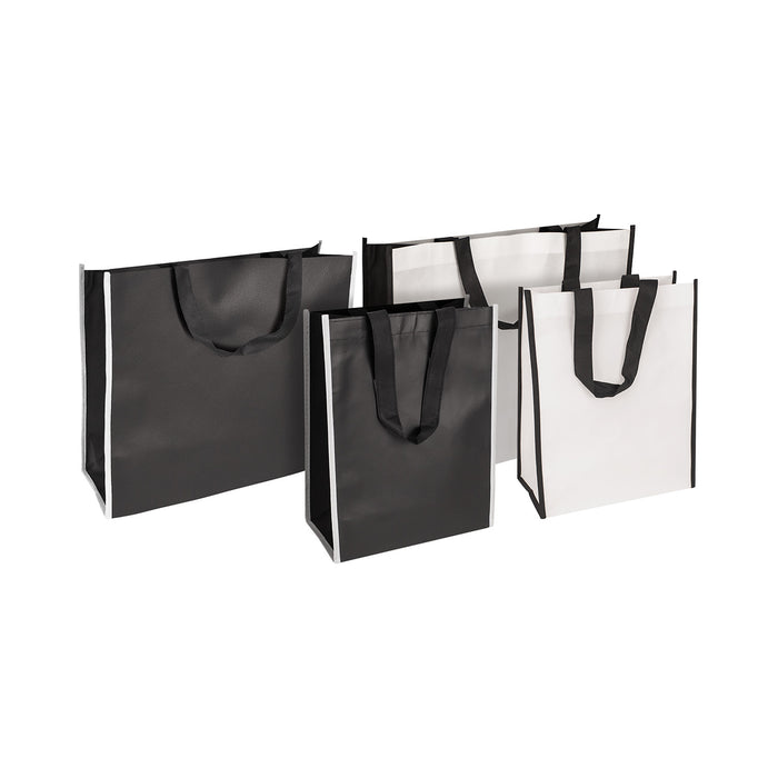 NON WOVEN TOTE W/CONTRAST TRIM