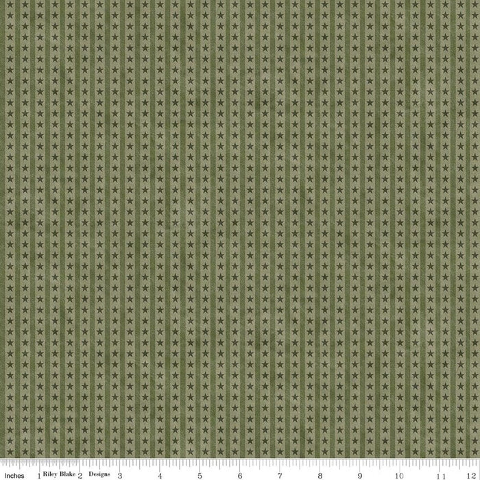 Northern Christmas - Star Stripes Green - C17836-GREEN
