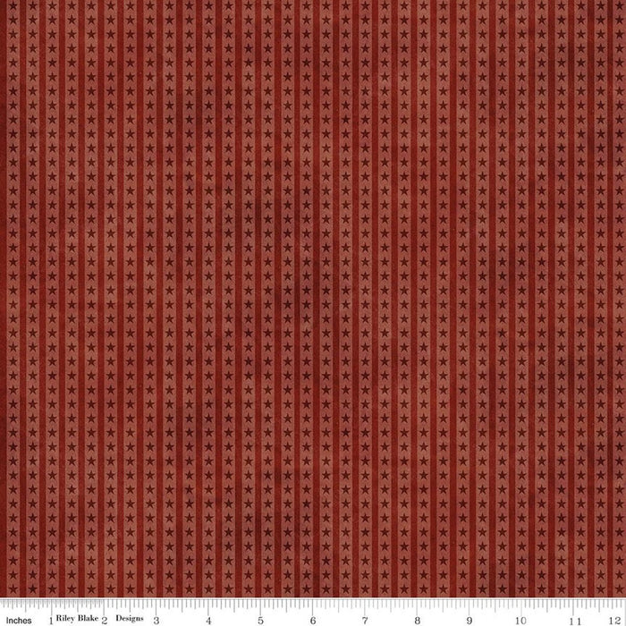 Northern Christmas - Star Stripes Red - C17836-RED