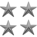 Officer Stars: nickel plated 1"