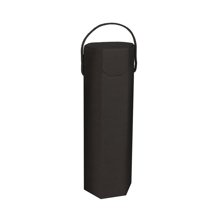 ONE BOTTLE HEXAGON BOX WITH ROPE HANDLE