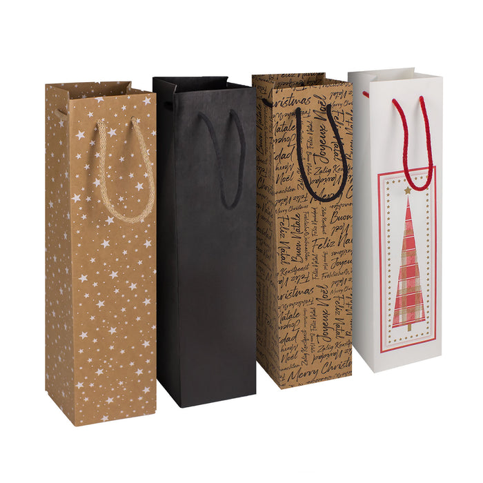ONE BOTTLE TEXTURED WINE BAG