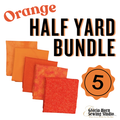 Orange - 5 Half Yards Fabric Bundle