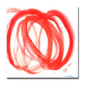 'Orange Swirl No. 1' Wrapped Canvas Wall Art