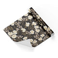 3324896001 Pale Flowers Black Base Wrapping Paper