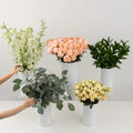 Peachy Keen Bouquet Bar Flower Kit Vase - Image