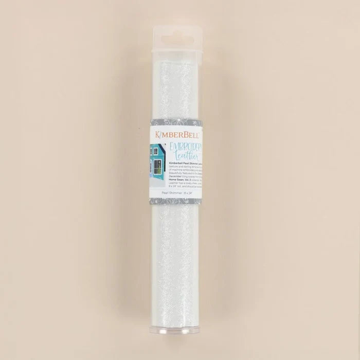 Pearl Shimmer Embroidery Leather