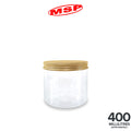 PET CONTAINER W/GOLD COL LID (MS400G-70)