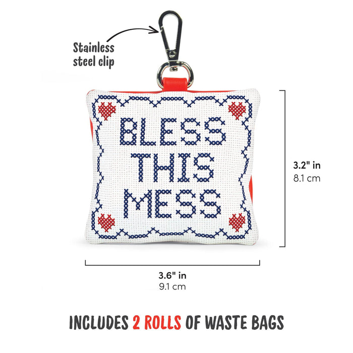 POOP BAG HOLDER: BLESS THIS MESS