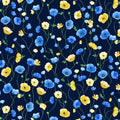 Poppy Serenade - Poppies on Vines Night - POPPY-CD4166  NIGHT