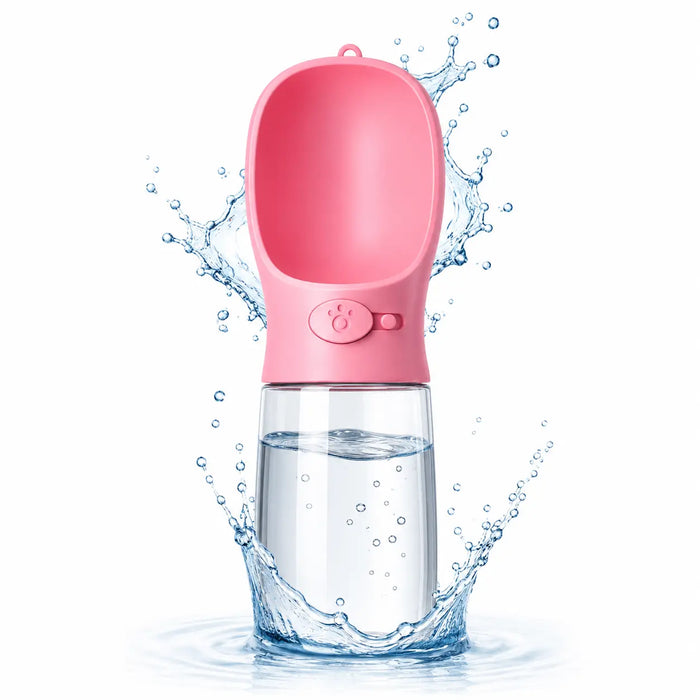 Portable Pet Water Bottle with Built-In Drinking Bowl – Leakproof Travel Water Dispenser for Dogs, Cats & Small Pets | Ideal for Walks, Hiking, Travel & Outdoor Adventures One Products