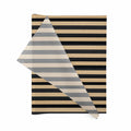 Printed Black/Kraft Stripes Tissue Paper