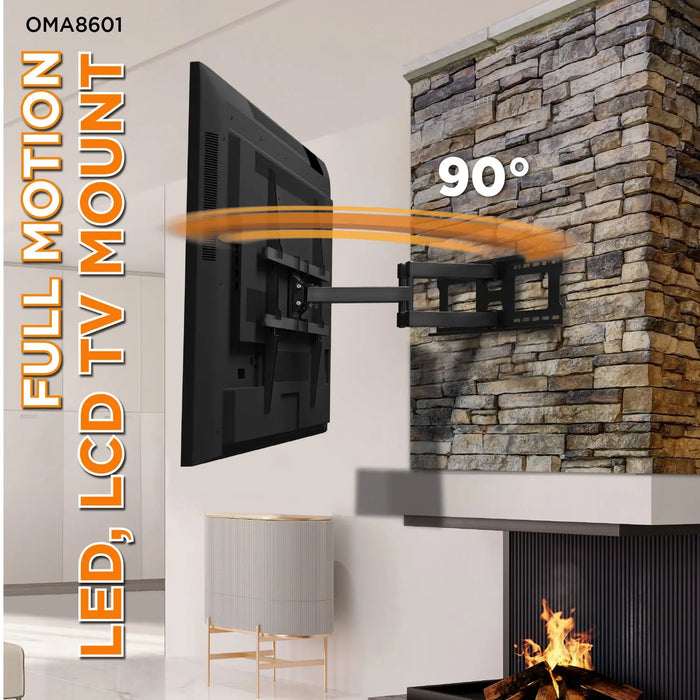 ProMounts Large Articulating/Full Motion TV Wall Mount for 50”-110” Screens and Holds up to 132lbs (OMA8601) - One Products